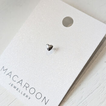 Sterling Silver Heart Helix Stud Earring, 2 of 7