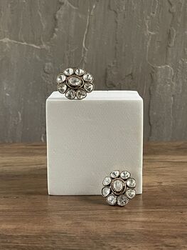 Floria Polki Stud Earrings, 6 of 6