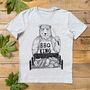 BBQ Bear Men's T Shirt, thumbnail 3 of 6