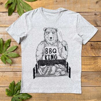 BBQ Bear Men's T Shirt, 3 of 6