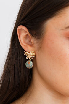 Elegant Semi Precious Stone Drop Earrings, 2 of 9