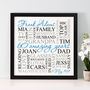 Personalised 60th Birthday Square Word Art, thumbnail 10 of 11