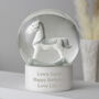 Personalised Rocking Horse Glitter Snow Globe, thumbnail 4 of 4