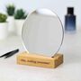 Gent's Grooming Mirror With Personalised Stand, thumbnail 3 of 10