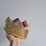 Reversible Quilted And Gold Baby And Child Crown, thumbnail 6 of 7