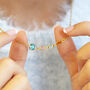 Mother And Three Children Birthstone Link Necklace, thumbnail 1 of 7