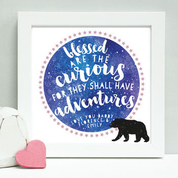 Personalised Fathers Day Adventure Framed Print, 2 of 7