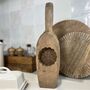 Large Vintage Wooden Butter Mould With Floral Carving, thumbnail 1 of 5