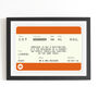 Personalised Train Ticket Wedding Print, thumbnail 1 of 2