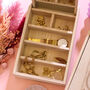 Personalised Birth Flower Wooden Mirror Jewellery Box, thumbnail 3 of 12