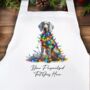 Personalised Weimaraner In Christmas Lights, thumbnail 8 of 10