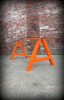 Industrial Glass A Frame Table Pc, 5 of 6