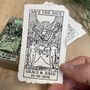 Save The Date Rubber Stamp – Lovers Tarot, thumbnail 1 of 7