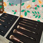 Christmas Luxurious Personalised Makeup Brushes Engraved Set, thumbnail 2 of 10