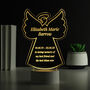 Personalised Angel Memorial LED Light, thumbnail 2 of 4