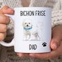 Bichon Frise Dad Mug, thumbnail 1 of 2