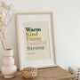 Typographic Positive Words Print, thumbnail 1 of 5