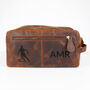 Personalised Buffalo Leather Sports Washbag, thumbnail 2 of 10