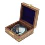 Large Paperweight Magnifying Glass With Wooden Box, thumbnail 3 of 6