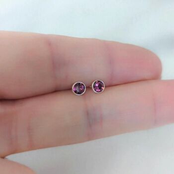 Sterling Silver February Birthstone Bracelet, 6 of 8