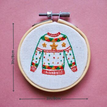 Christmas Jumper Embroidery Kit, 8 of 8