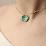 Seafoam Turquoise Leaf Necklace, thumbnail 5 of 7