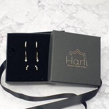 April Birthstone Diamond Earrings Gift Set For Her, 2 of 8