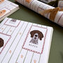 Personalised Christmas Dog Stamp Wrapping Paper, thumbnail 11 of 12