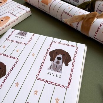 Personalised Christmas Dog Stamp Wrapping Paper, 11 of 12