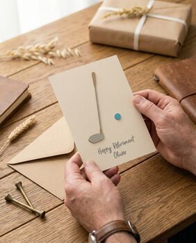 Personalised Golf Retirement Sport Card, 2 of 5