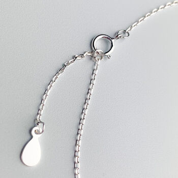 Sterling Silver Tiny Heart Charm Anklet, 4 of 6