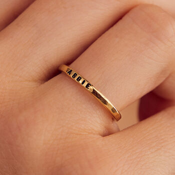 Personalised Stacker Ring, 7 of 12