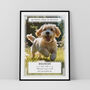 Personalised Pet Loss Dog Memorial Photo Print Wall Art, thumbnail 3 of 5