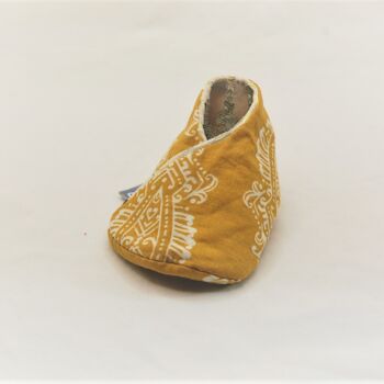 Eco Baby Gift, Yellow Newborn Shoes, 3 of 4