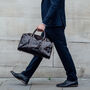 Personalised Small Leather Travel Bag 'Flero Small', thumbnail 1 of 12
