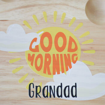 Personalised Cloud Egg Board, Good Morning, 2 of 3