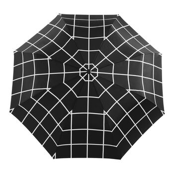 Black Grid Eco Friendly Umbrella, 3 of 4