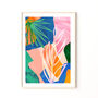 Colourful Botanical Abstract Art Print, thumbnail 2 of 12