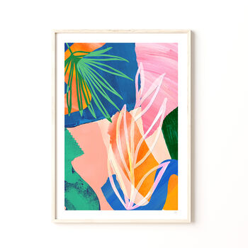 Colourful Botanical Abstract Art Print, 2 of 12