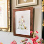 A Is For Anemone Gilded Flower Letter Print, thumbnail 1 of 6