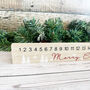 Wooden Santa Claus Advent Calendar Countdown Decor, thumbnail 4 of 6