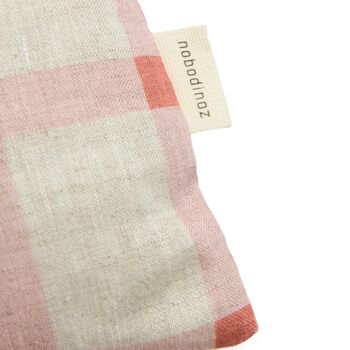 Vibes Rectangular Cushion Pink Windowpane Tulips, 2 of 3