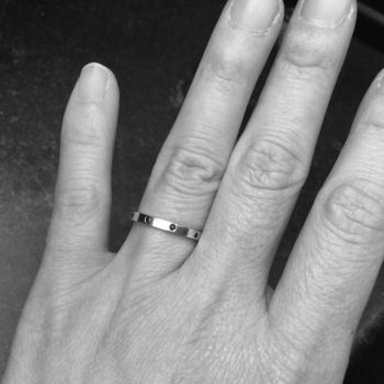 Sapphire Eternity Ring, Sapphire Wedding Ring, 4 of 4