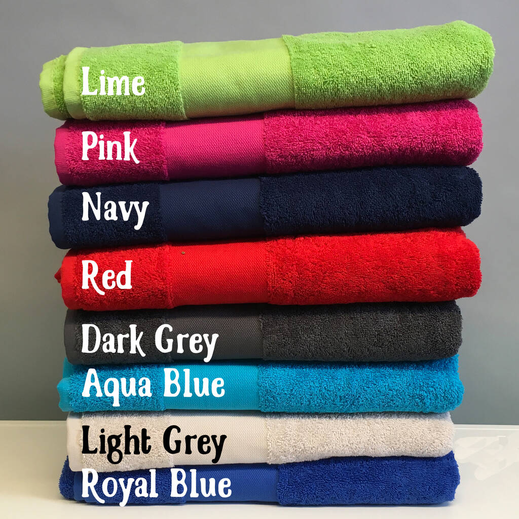 Personalised Child's Bath/Beach Towel By Simply Colors ...