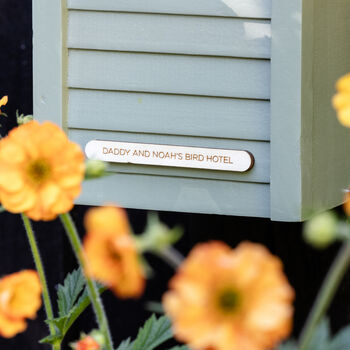 Personalised Wooden Bird Nest Box, 5 of 8
