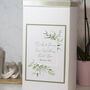 Watercolour Eucalyptus Wedding Card Post Box, thumbnail 1 of 2