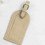 Personalised Luggage Tag Black Or Nude Leather, thumbnail 12 of 12