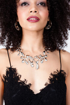 925 Sterling Silver Large Statement Splash Necklace, 6 of 12