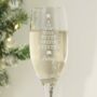 Personalised Christmas Tree Glass Flute, thumbnail 3 of 3