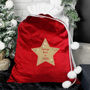 Personalised Special Delivery Luxury Red Sack, thumbnail 2 of 4